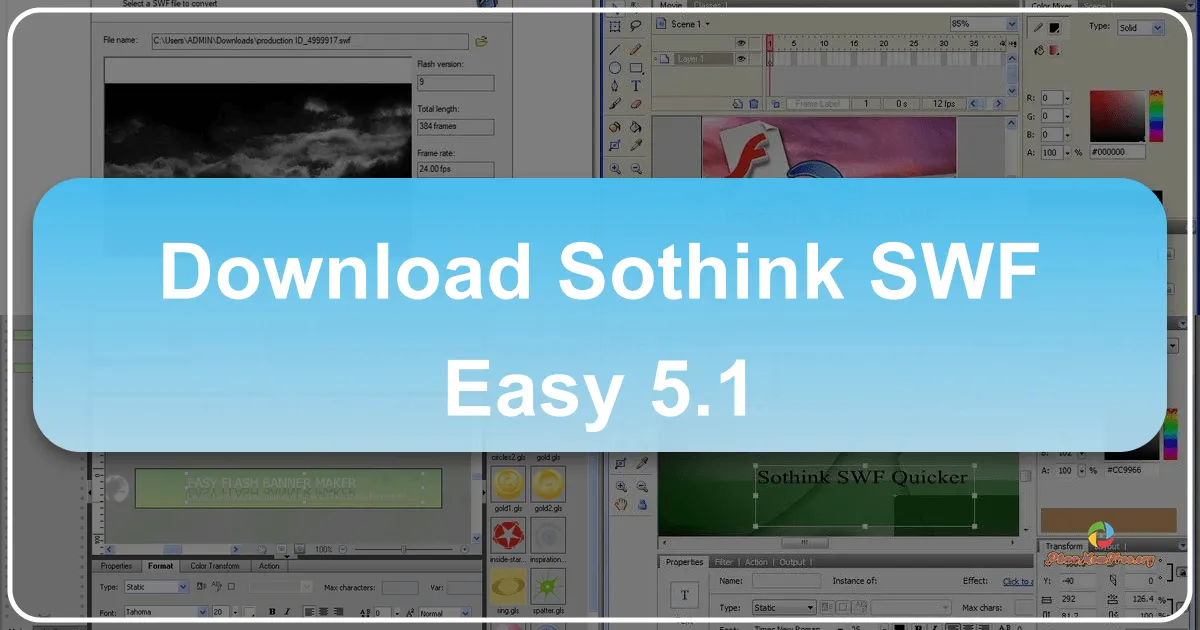 Sothink SWF Easy 5.1: Công cụ thiết kế Flash đơn giản và hiệu quả