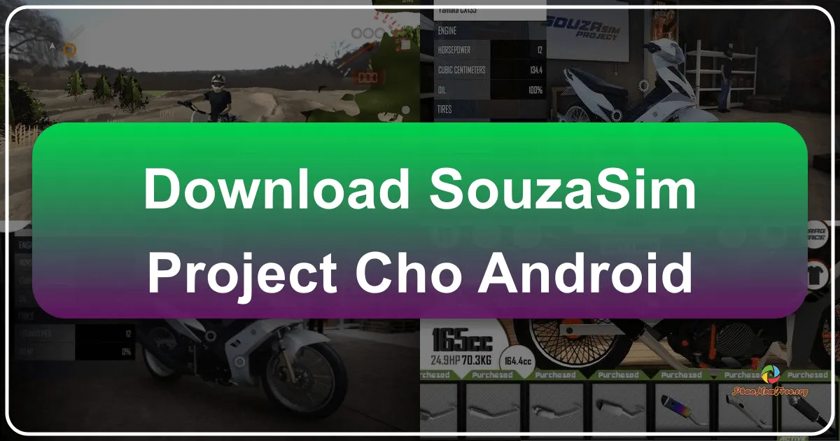 SouzaSim Project cho Android: Đỉnh cao của game độ và đua xe máy trên di động