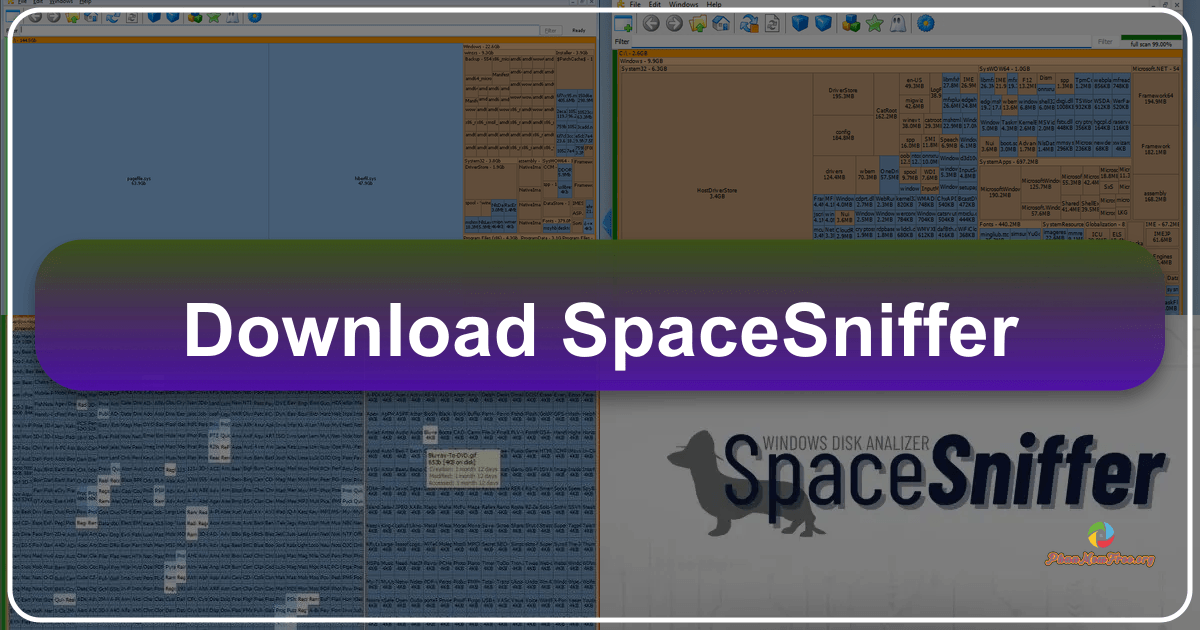 SpaceSniffer: A powerful and user-friendly disk space analyzer for Windows with treemap visualization and real-time monitoring capabilities. /images/download-spacesniffer.png