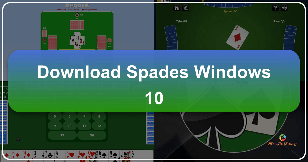 Spades for Windows 10: A simple, accessible digital card game with solo play and basic features. /images/download-spades-windows-10.png