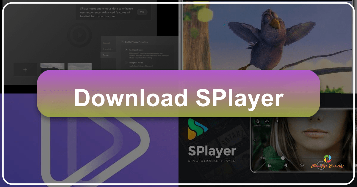 SPlayer is a lightweight, free media player for Windows, prioritizing simplicity and efficiency for smooth playback. /images/download-splayer.png