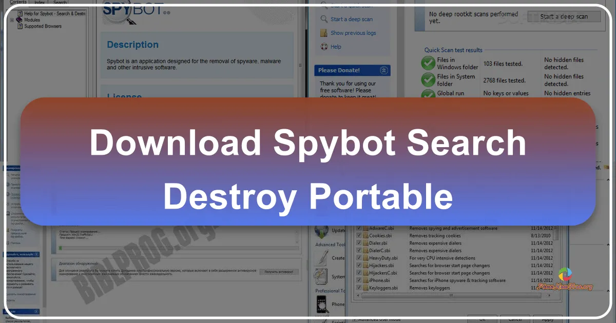 SpyBot Search & Destroy Portable: A Comprehensive Review