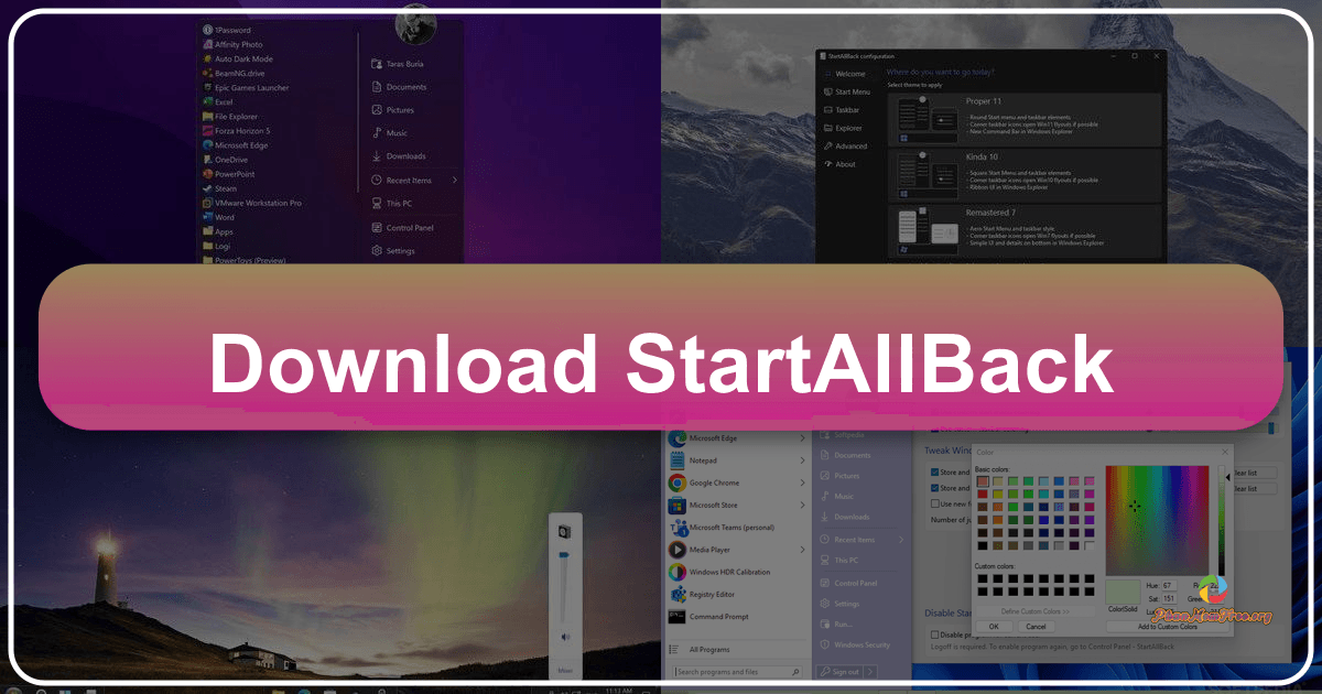 StartAllBack: Personalize Windows 11 with classic interface elements and features. /images/download-startallback.png