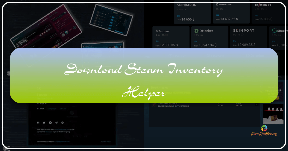 Steam Inventory Helper enhances Steam marketplace experience with streamlined trading and management features. /images/download-steam-inventory-helper.png