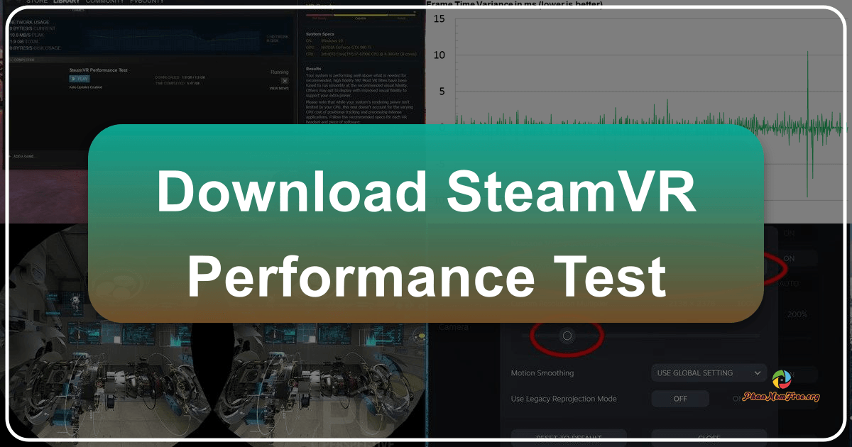 SteamVR Performance Test: A benchmarking tool for assessing VR capabilities and optimizing system performance for smoother experiences. /images/download-steamvr-performance-test.png