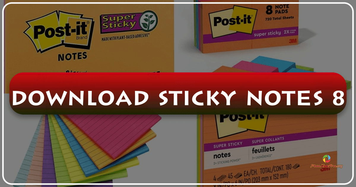 Sticky Notes 8: A simple, lightweight digital note-taking app for Windows with basic features and ease of use. /images/download-sticky-notes-8.png
