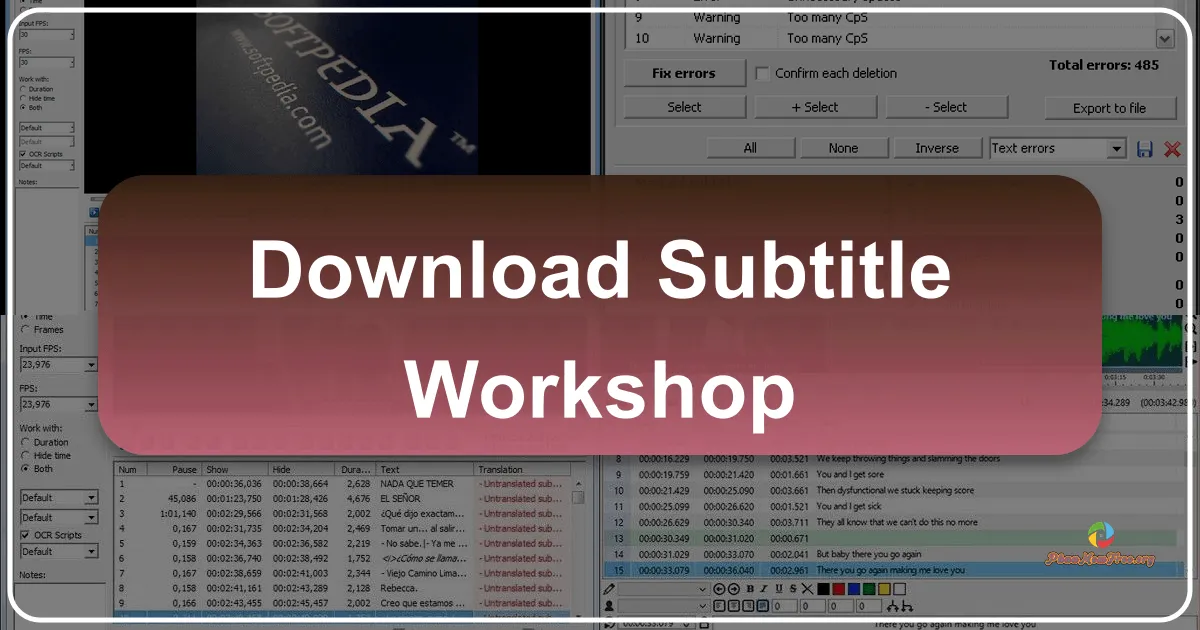Subtitle Workshop: A Comprehensive Guide to Subtitle Creation and Editing