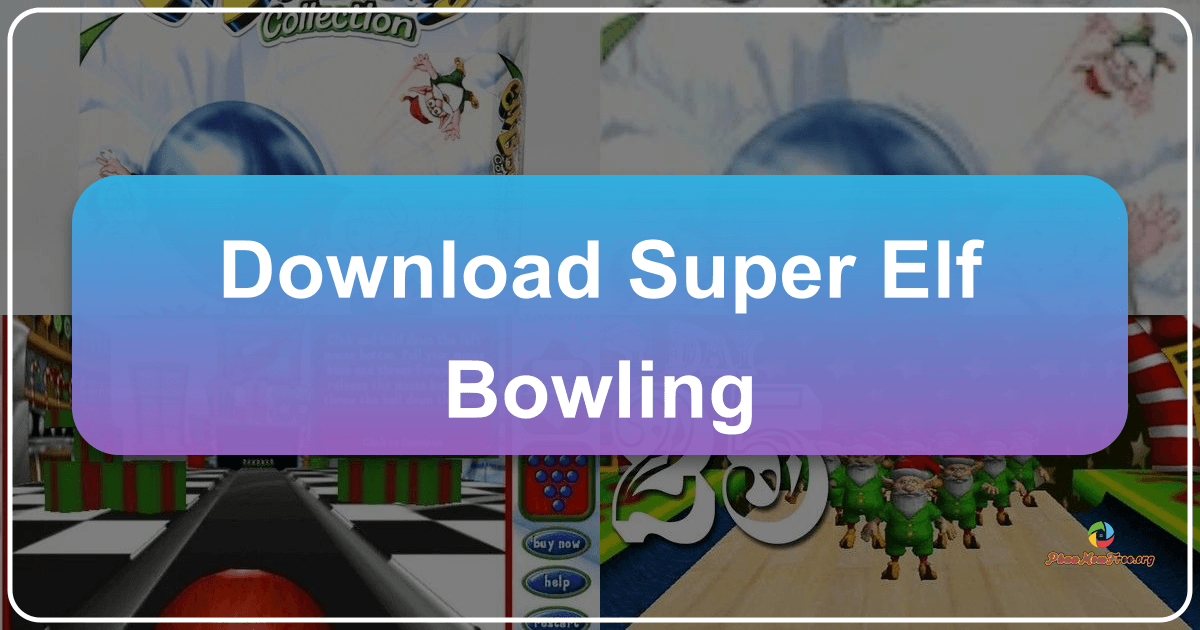 Super Elf Bowling: A quirky holiday bowling game with elves, festive cheer, and humorous gameplay. /images/download-super-elf-bowling.png
