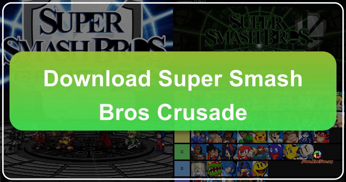Super Smash Bros. Crusade: A free, fan-made fighting game with unique characters and gameplay mechanics. /images/download-super-smash-bros-crusade.png