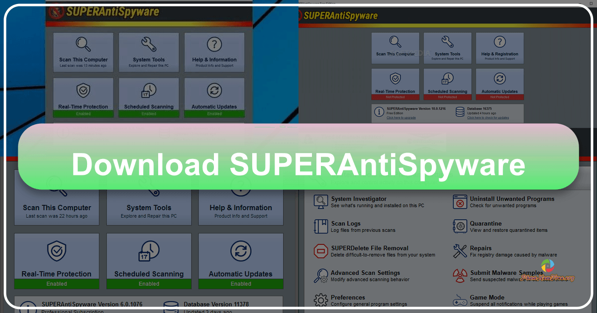 SUPERAntiSpyware review: comprehensive anti-malware protection and removal capabilities. /images/download-superantispyware.png