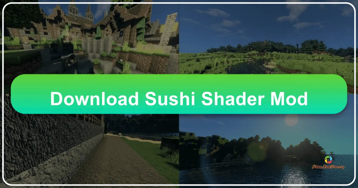 Sushi Shader Mod: Nâng tầm trải nghiệm đồ họa Minecraft