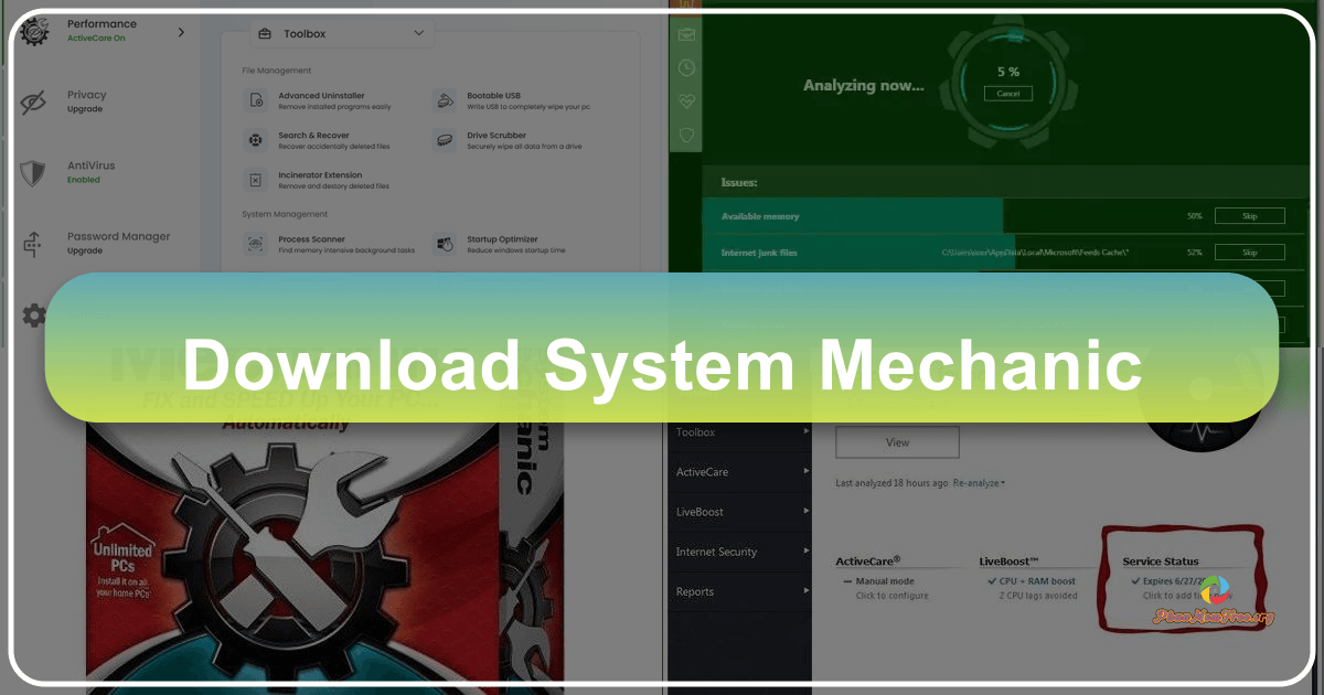 System Mechanic: A comprehensive PC optimization suite for performance and security enhancements. /images/download-system-mechanic.png
