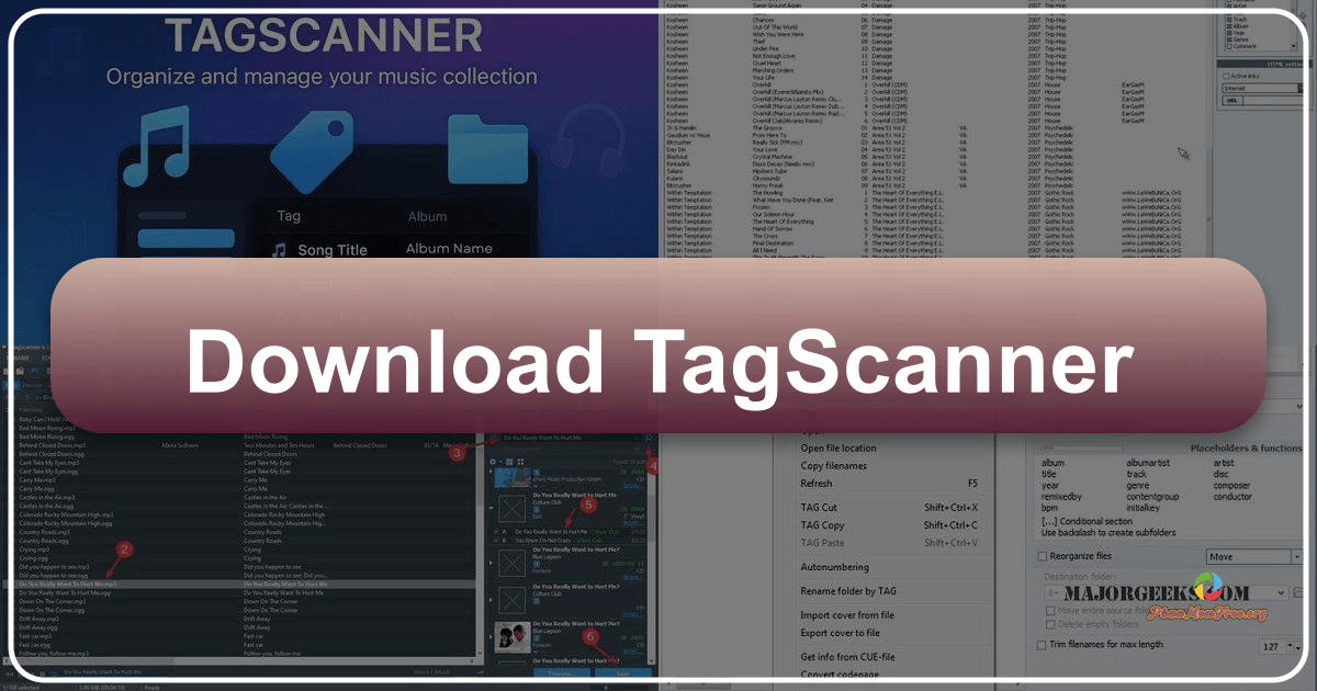 TagScanner: A powerful music tag editor for organizing and streamlining large digital music collections efficiently. /images/download-tagscanner.png