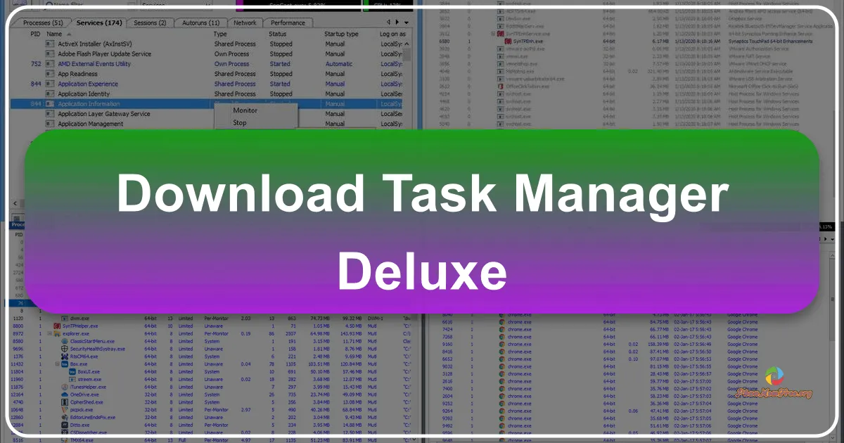 Task Manager DeLuxe: A Powerful Alternative to the Default Windows Task Manager