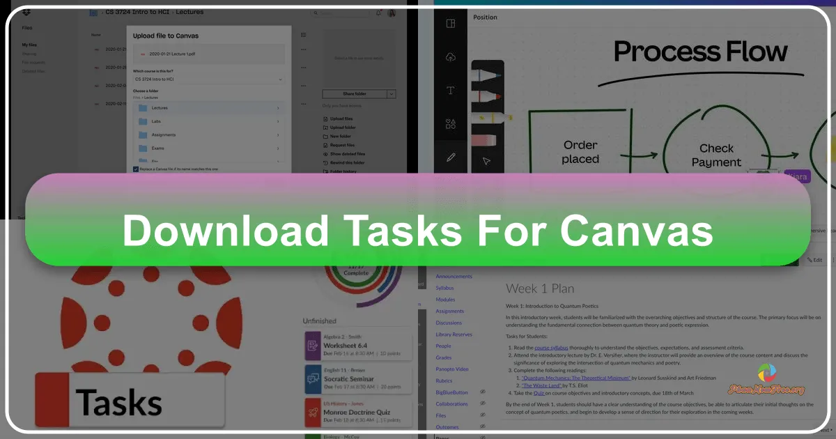 Tasks For Canvas™: Streamlining Your Academic Workflow on Google Chrome