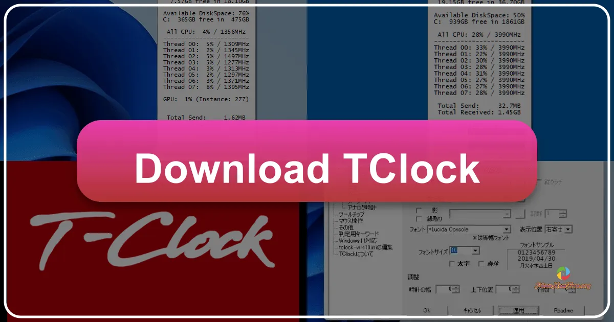 TClock: A Windows Taskbar Clock Customization Utility