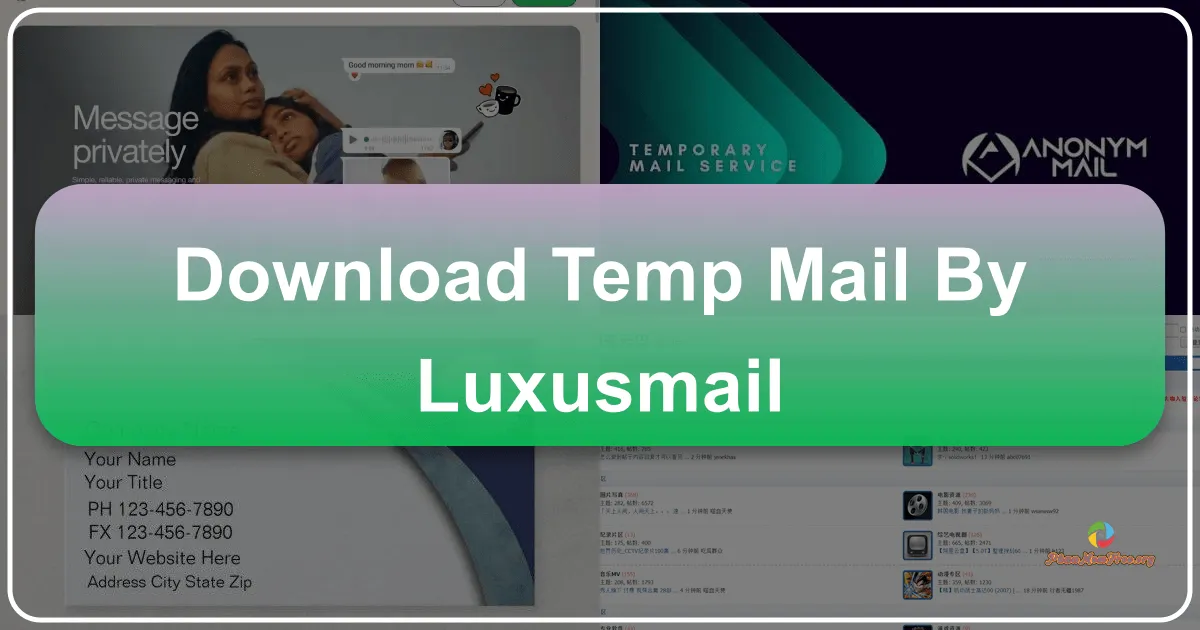 Temp Mail - by LuxusMail: Your Shield Against Spam