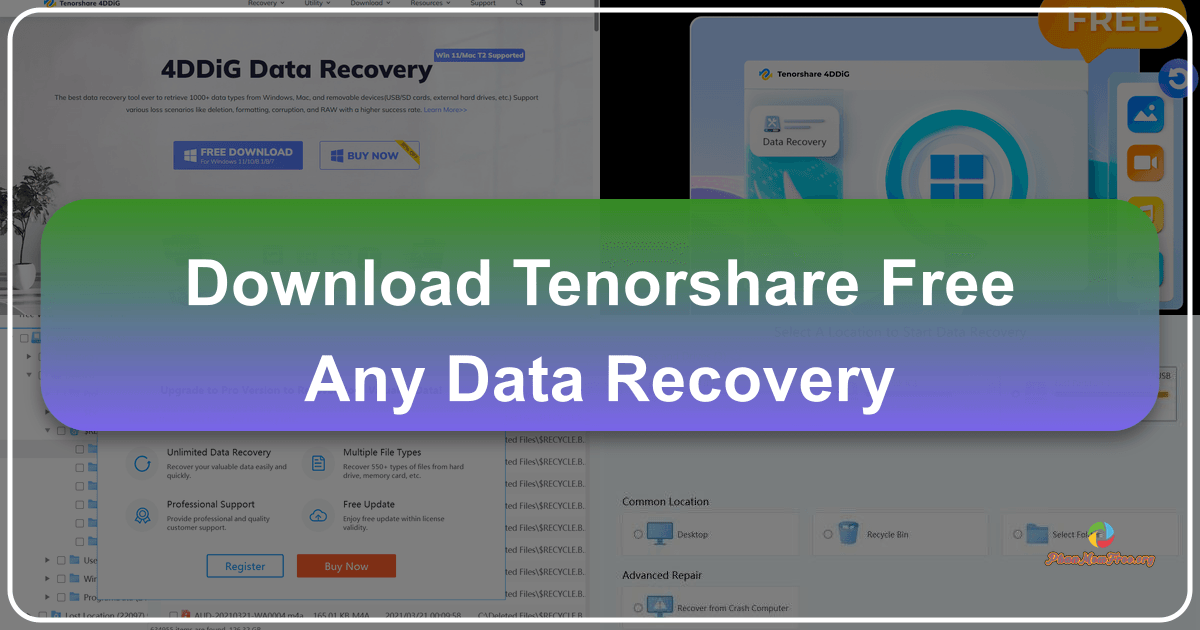 Review of Tenorshare Free Any Data Recovery software for Windows, evaluating features and effectiveness. /images/download-tenorshare-free-any-data-recovery.png