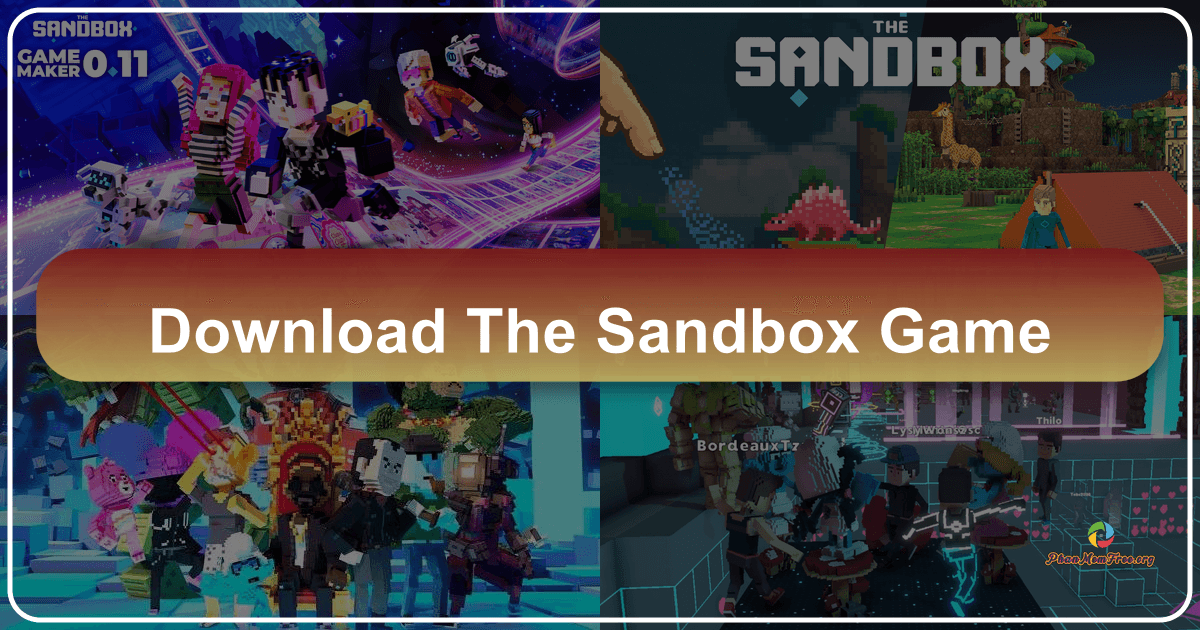 The Sandbox Game combines creativity and commerce in a metaverse with NFTs and voxel-based gameplay. /images/download-the-sandbox-game.png