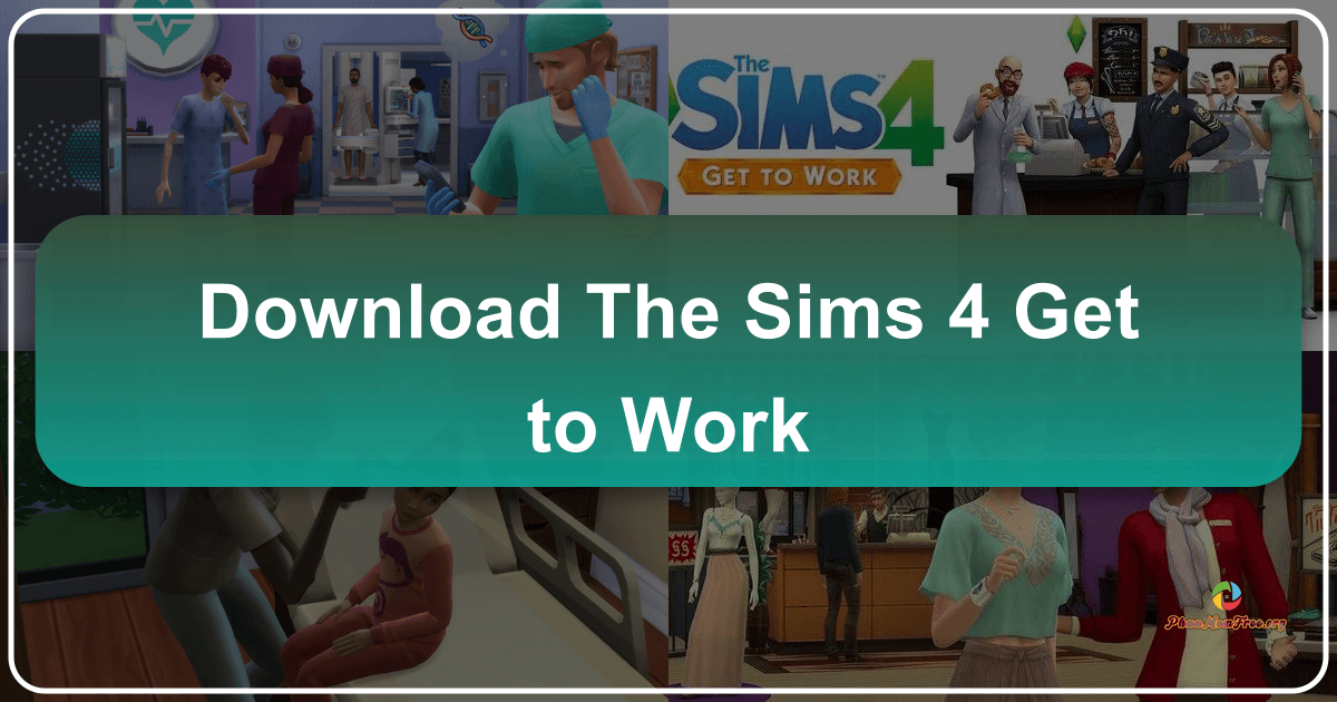 The Sims 4: Get to Work expansion pack enhances gameplay with careers and entrepreneurship features. /images/download-the-sims-4-get-to-work.png