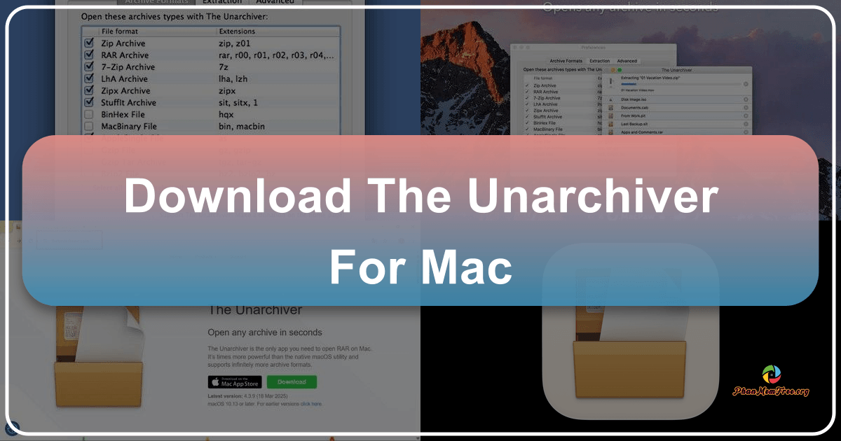 The Unarchiver cho Mac: Giải pháp giải nén đa định dạng miễn phí, mạnh mẽ và hiệu quả. /images/download-the-unarchiver-for-mac.png