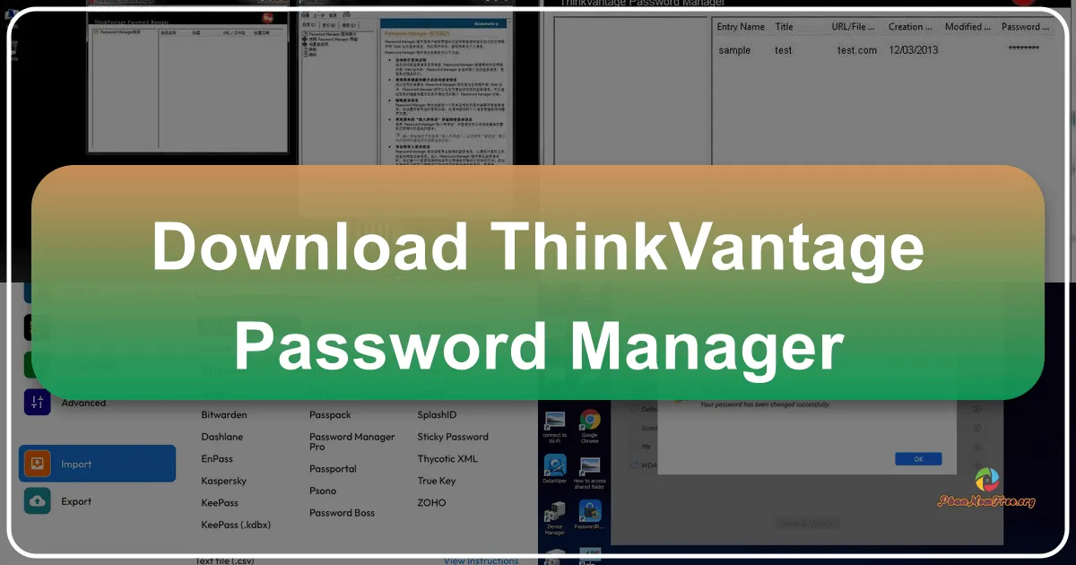 ThinkVantage Password Manager: Quản lý mật khẩu an toàn và hiệu quả