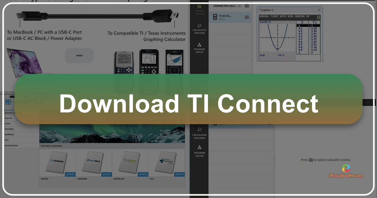 TI Connect: A free software for seamless communication between TI graphing calculators and computers. /images/download-ti-connect.png