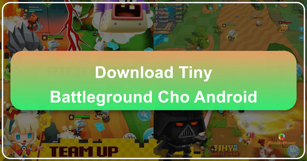 Tiny Battleground: Trận chiến sinh tồn khốc liệt và đầy hấp dẫn trên Android. /images/download-tiny-battleground-cho-android.png