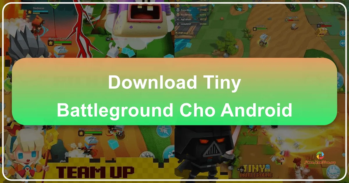 Tiny Battleground cho Android: Trận chiến sinh tồn khốc liệt trên đấu trường thu nhỏ