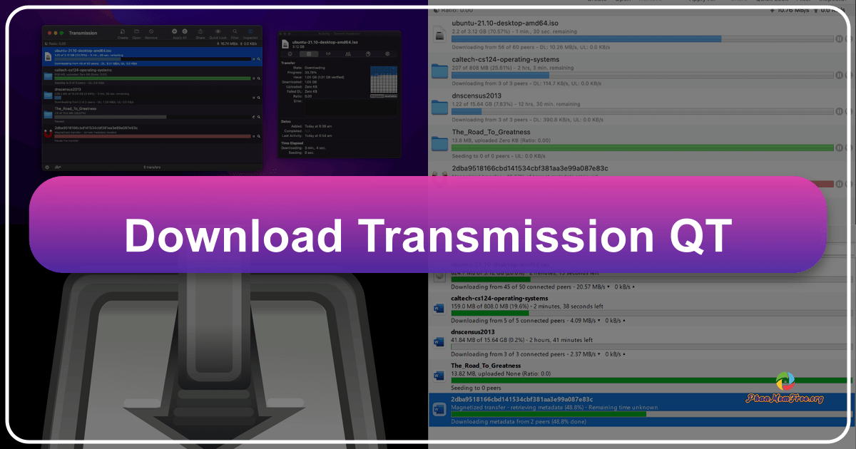 Transmission-Qt: a lightweight and intuitive BitTorrent client with a clean interface and essential features. /images/download-transmission-qt.png
