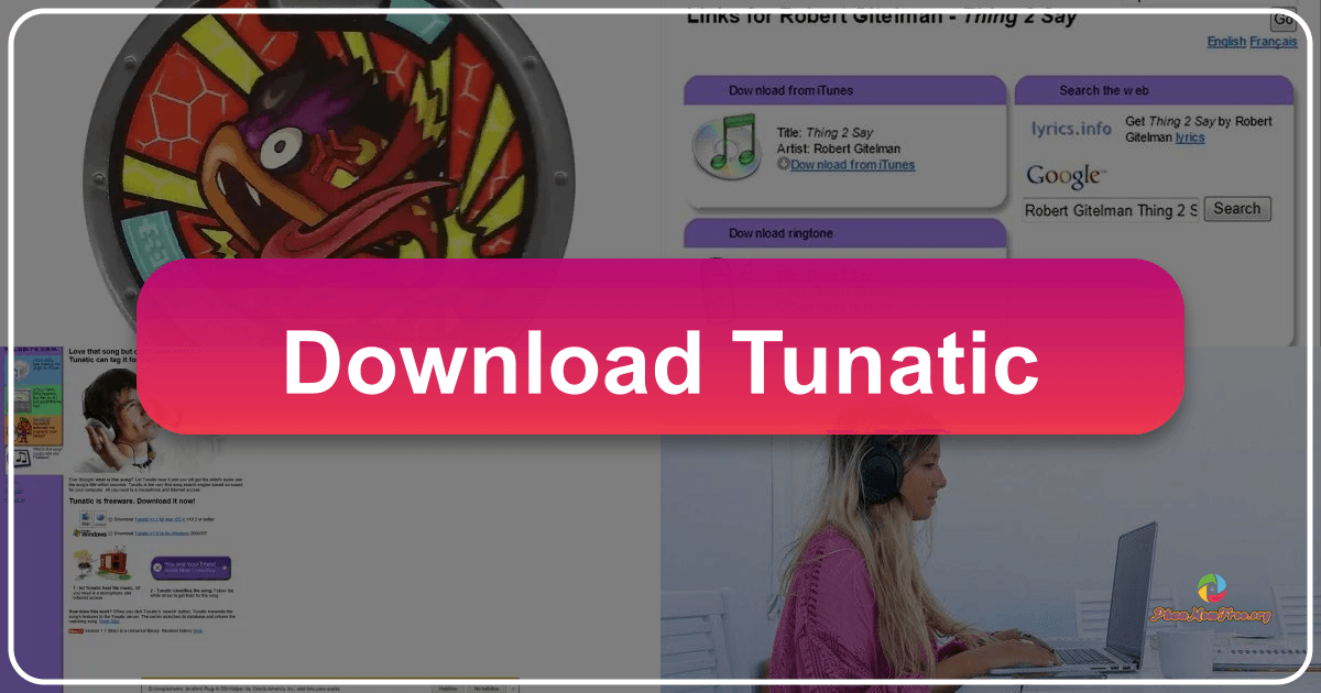 Tunatic: A pioneering music identification application that analyzed audio input to identify songs via its unique sound-based search engine. /images/download-tunatic.png