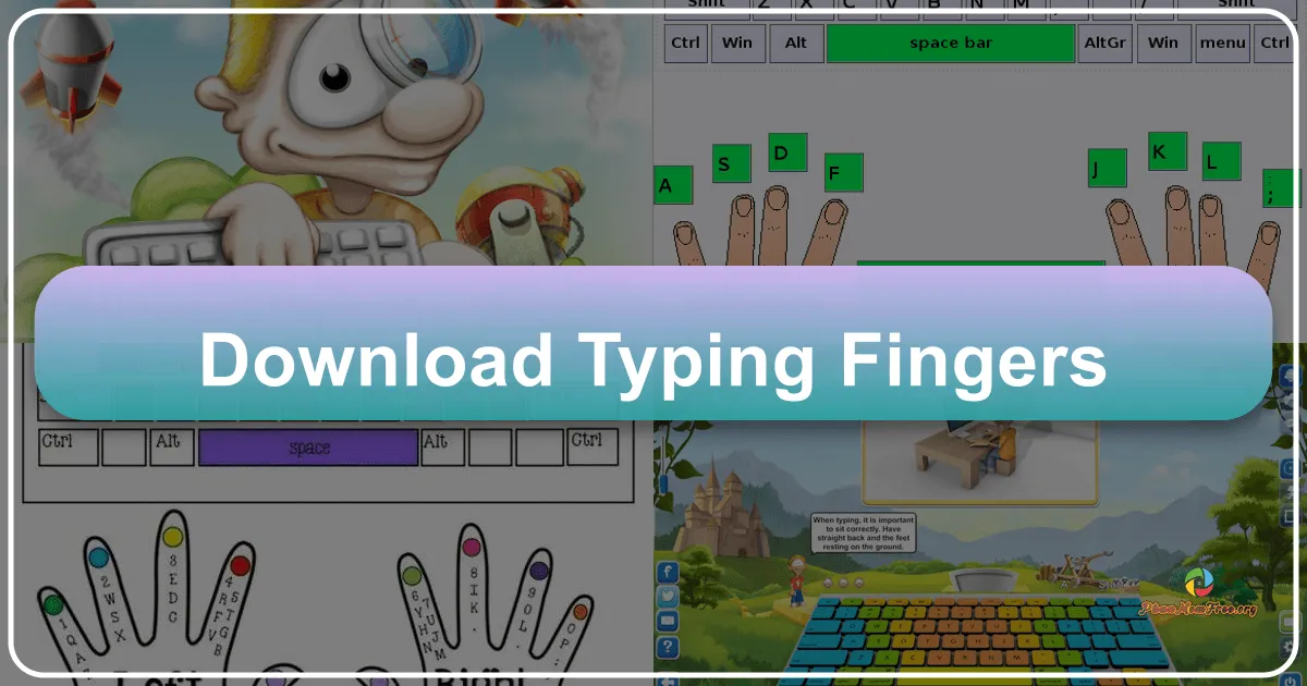 Typing Fingers: Trải Nghiệm Học Gõ 10 Ngón Vui Nhộn Cho Trẻ Em