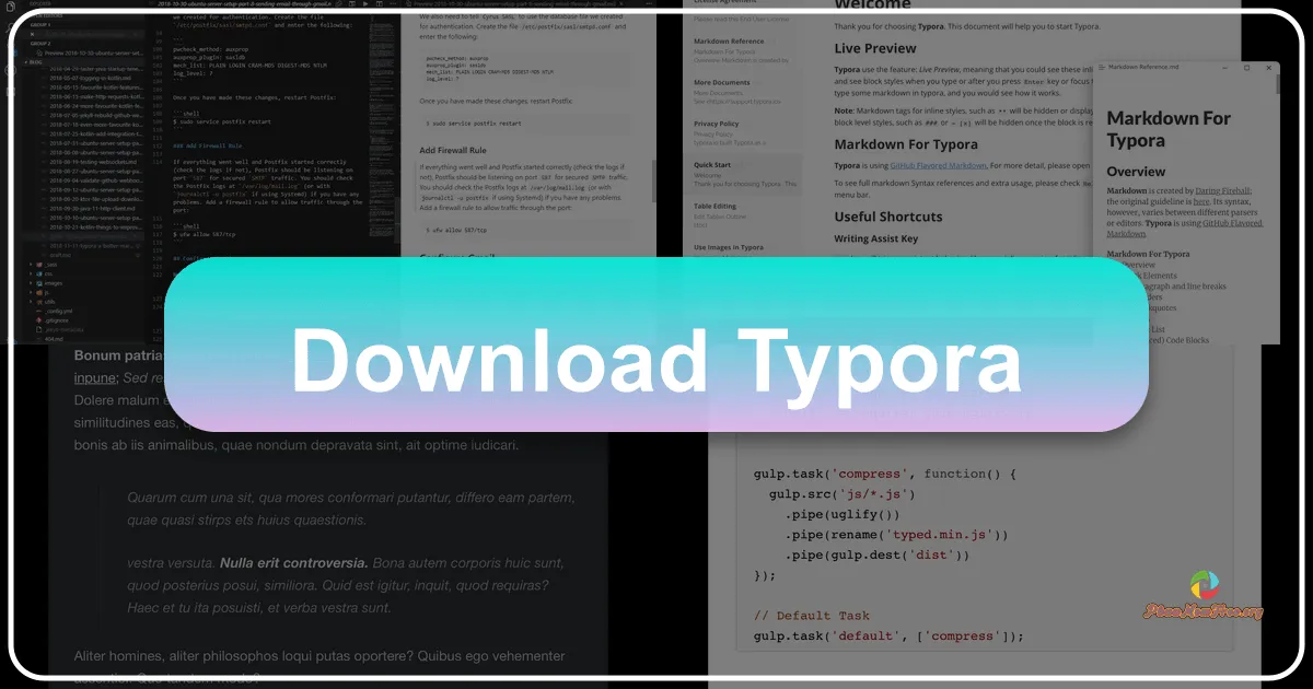 Typora: A Markdown Editor for Seamless Writing and Reading