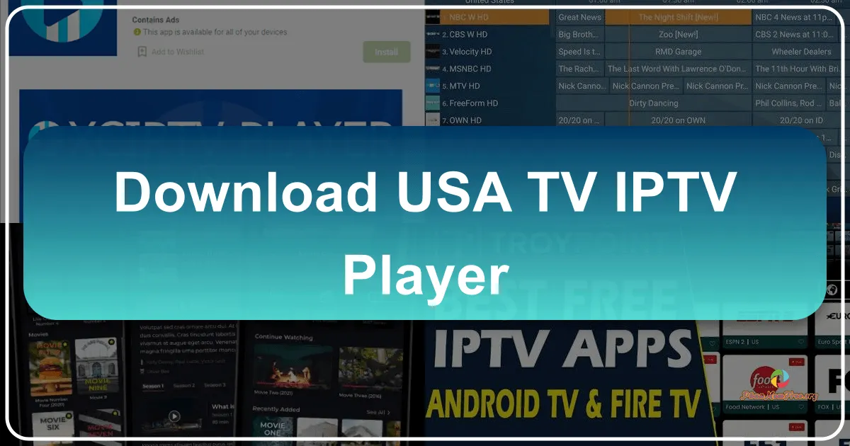 USA TV: IPTV Player – Your Gateway to American Television