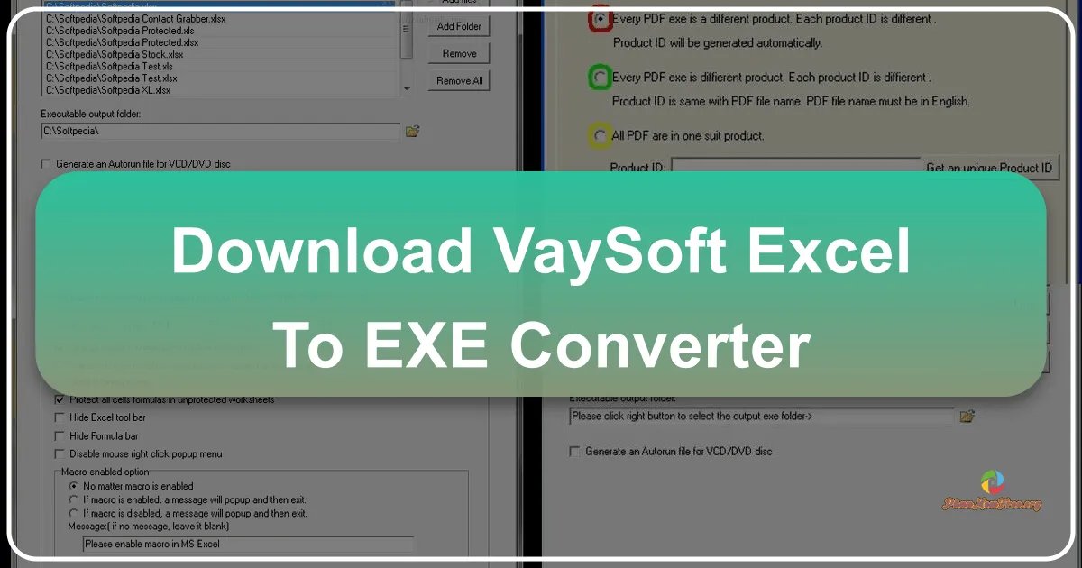 VaySoft Excel to EXE Converter: Chuyển đổi và bảo mật dữ liệu Excel