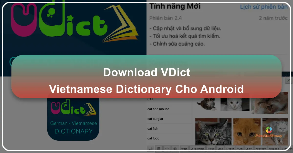 VDict - Từ Điển Việt Nam Trên Android: Trợ Thử Tối Ưu Cho Học Tập Và Làm Việc