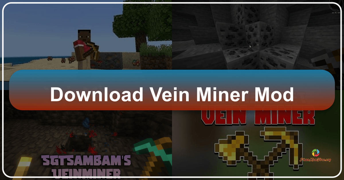 Vein Miner Mod - tối ưu hóa quá trình khai thác tài nguyên trong Minecraft hiệu quả. /images/download-vein-miner-mod.png