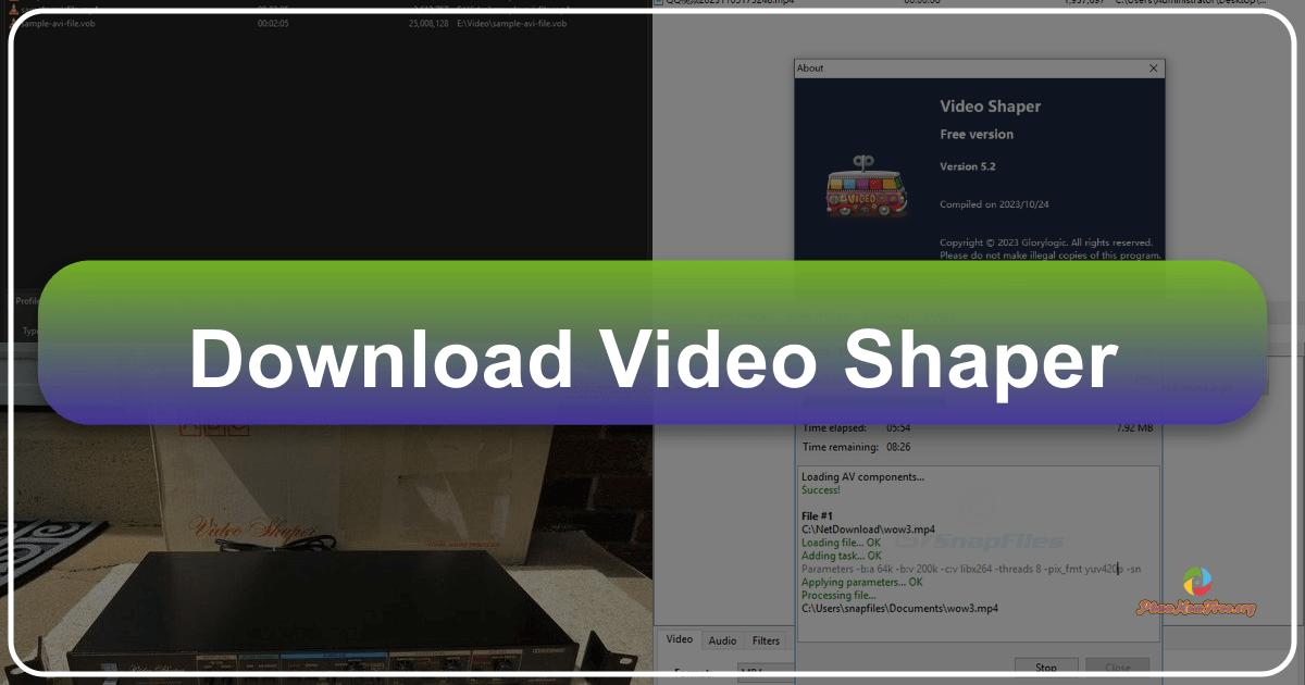 Video Shaper: A free video utility for conversion, burning, and audio extraction with a user-friendly interface. /images/download-video-shaper.png
