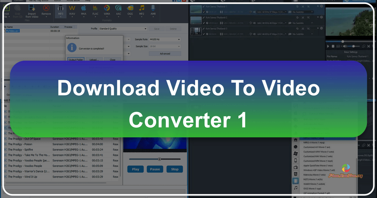 Video to Video Converter offers a free and versatile solution for media file conversion and format compatibility. /images/download-video-to-video-converter-1.png