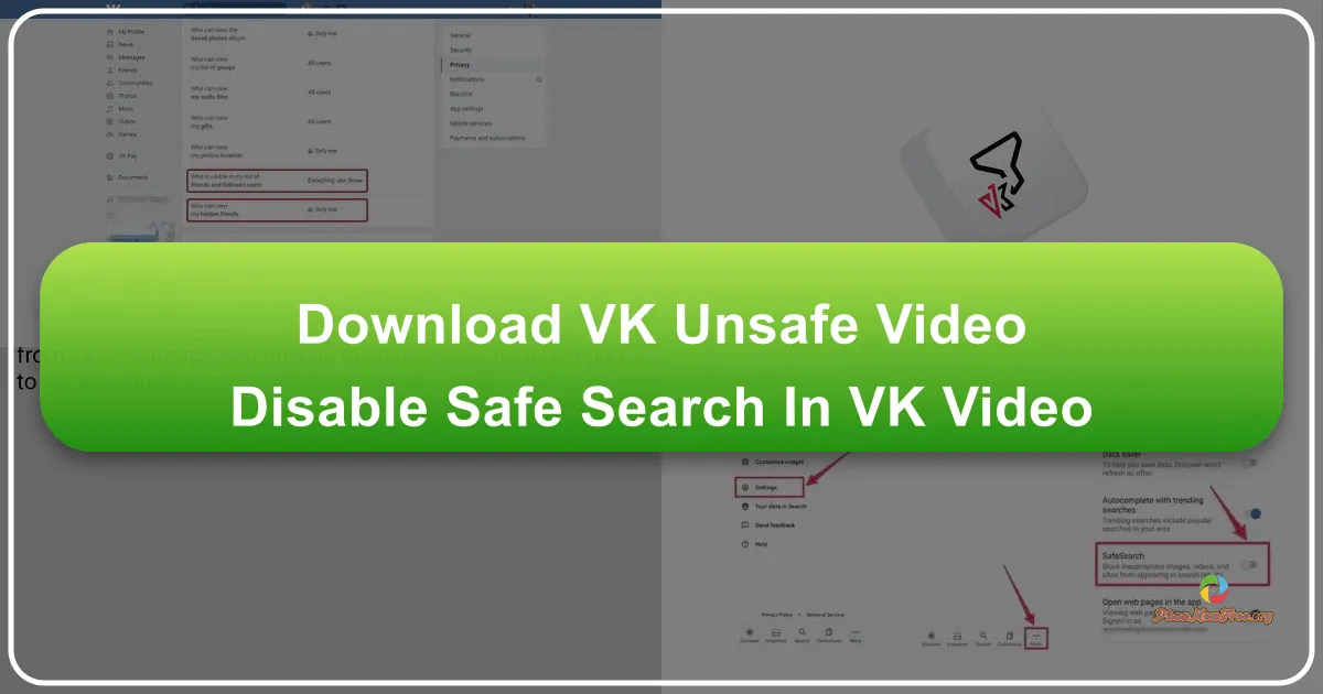 VK Unsafe Video — Disable 