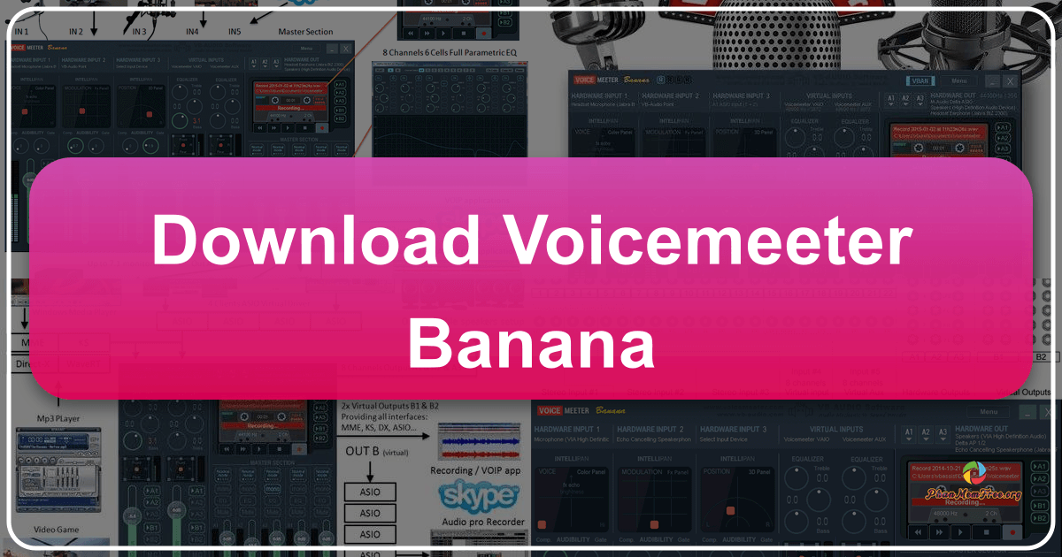 Voicemeeter Banana: free, advanced virtual audio mixer software for Windows with powerful features and versatility. /images/download-voicemeeter-banana.png