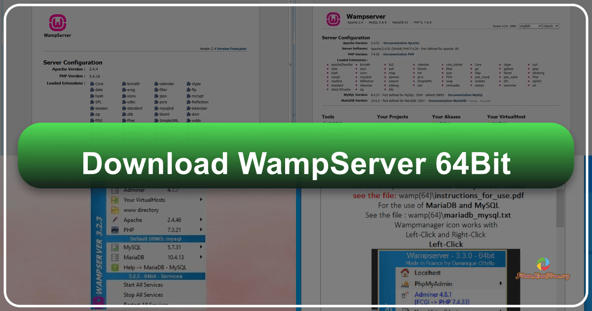 WAMPServer: A comprehensive guide for Windows web developers, featuring setup, components, and functionalities. /images/download-wampserver-64bit.png