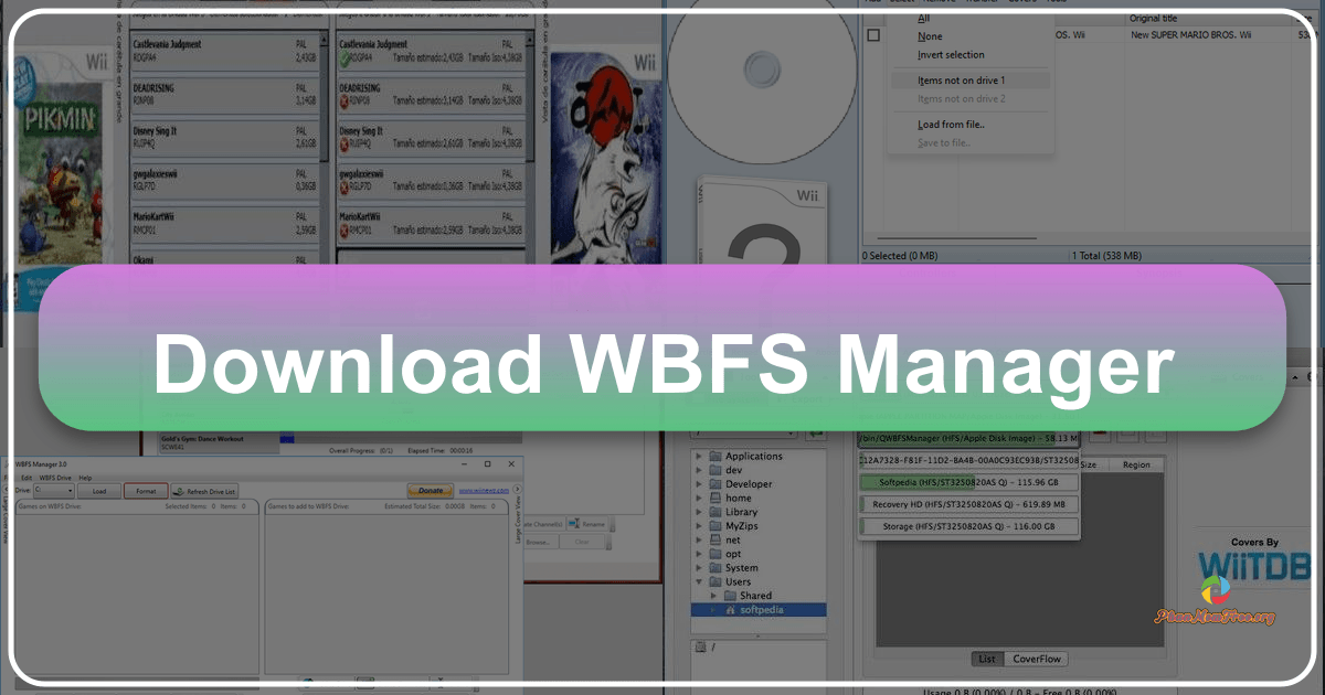 WBFS Manager: A user-friendly Wii backup solution for managing game backups efficiently and effortlessly on Windows. /images/download-wbfs-manager.png