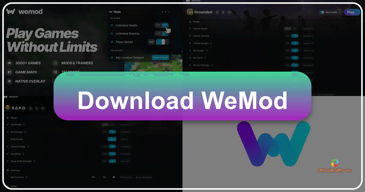 WeMod is a game modding application offering a vast library of mods for various popular video games. /images/download-wemod.png