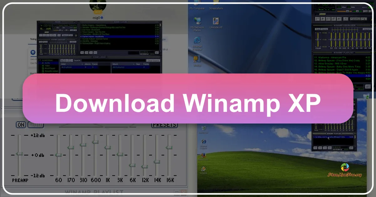 Winamp XP: A Nostalgic Trip Down Memory Lane with a Metallic Theme