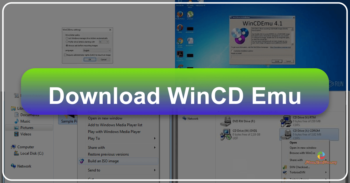 WinCDEmu: A free, open-source virtual CD/DVD drive solution for seamless disc image management. /images/download-wincd-emu.png