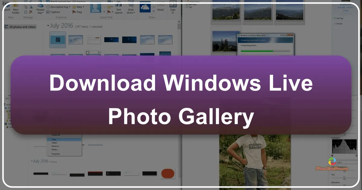Windows Live Photo Gallery: Trình Quản Lý Ảnh Toàn Diện và Đa Tính Năng