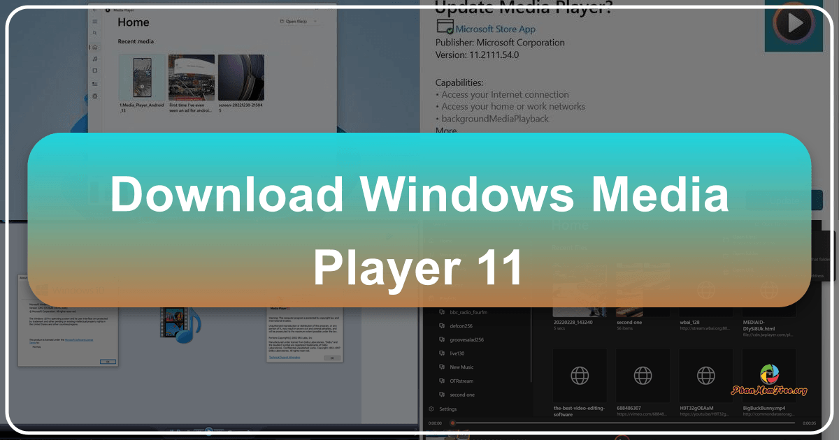 Windows Media Player 11: Trình phát đa phương tiện cổ điển của Microsoft với tính năng đơn giản và dễ sử dụng. /images/download-windows-media-player-11.png