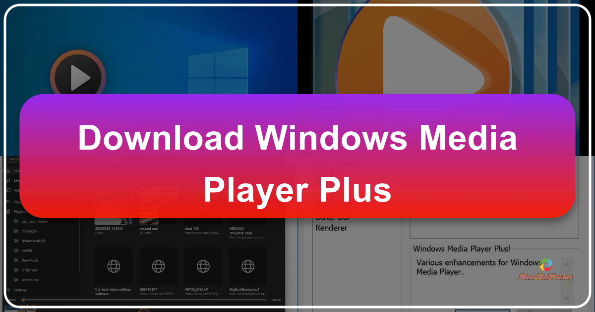 Enhancing Windows Media Player with improved search, tag editing, and customization options through the Windows Media Player Plus plugin. /images/download-windows-media-player-plus.png