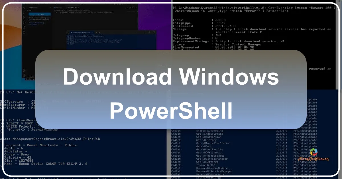 Windows PowerShell: Trình Thông Dịch Dòng Lệnh và Ngôn Ngữ Kịch Bản Mạnh Mẽ